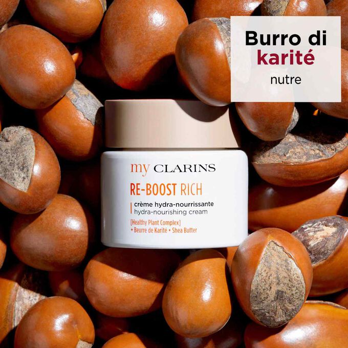 RE-BOOST RICH Crema nutriente idratante con burro di karité