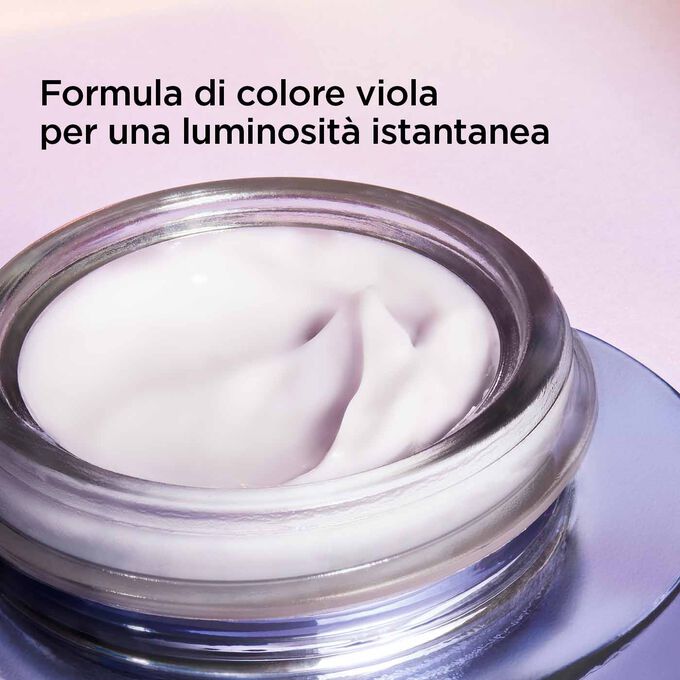 Olio Nutri-Lumière Revive con formula di colore viola per una luminosità istantanea