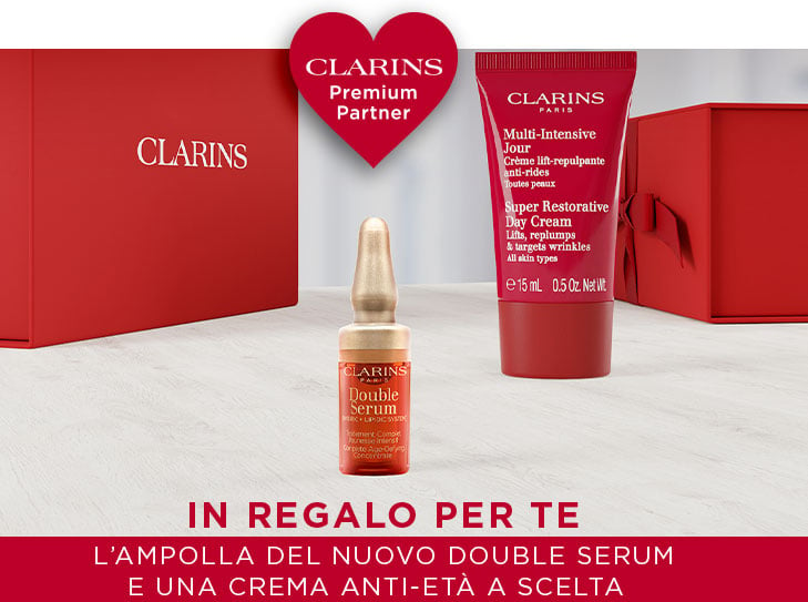 Clarins premium partner  banner