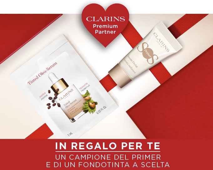 Clarins premium partner  banner