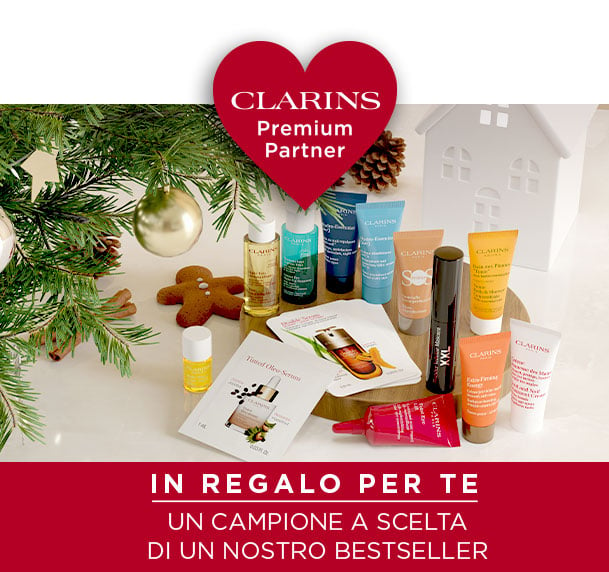 Clarins premium partner  banner